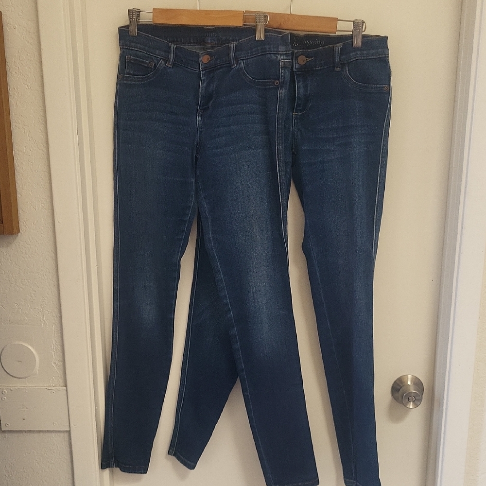 Bundle!2 Pairs Of Size 2 Ny & CO Denim Leggings